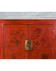 Chinese Qing Dynasty Shanxi Wedding Cabinet with Original Red Lacquer-11. Asian & Chinese Furniture, Art, Antiques, Vintage Home Décor for sale at FEA Home