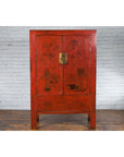 Chinese Qing Dynasty Shanxi Wedding Cabinet with Original Red Lacquer-2. Asian & Chinese Furniture, Art, Antiques, Vintage Home Décor for sale at FEA Home