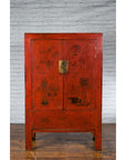 Chinese Qing Dynasty Shanxi Wedding Cabinet with Original Red Lacquer-6. Asian & Chinese Furniture, Art, Antiques, Vintage Home Décor for sale at FEA Home