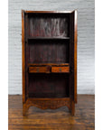 Chinese 19th Century Qing Dynasty Cabinet with Brown Finish and Carved Apron-4. Asian & Chinese Furniture, Art, Antiques, Vintage Home Décor for sale at FEA Home