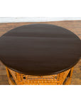 Chinese Qing Dynasty 19th Century Elm and Bamboo Coffee Table with Fretwork, SKU , image 10