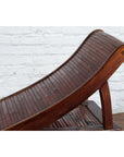 Chinese Qing Dynasty Elm and Bamboo Lounge Chair with Cloud Carved Spandrels-7. Asian & Chinese Furniture, Art, Antiques, Vintage Home Décor for sale at FEA Home