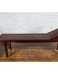 Chinese Qing Dynasty Elm and Bamboo Lounge Chair with Cloud Carved Spandrels-8. Asian & Chinese Furniture, Art, Antiques, Vintage Home Décor for sale at FEA Home