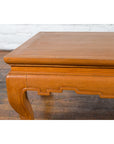 Vintage Thai Coffee Table with Waisted Top, Carved Apron and Cabriole Legs-8. Asian & Chinese Furniture, Art, Antiques, Vintage Home Décor for sale at FEA Home