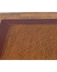 Chinese Qing Dynasty 19th Century Red Lacquer Side Table with Woven Rattan Top-12. Asian & Chinese Furniture, Art, Antiques, Vintage Home Décor for sale at FEA Home