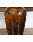 Chinese Qing Dynasty 19th Century Brown Glazed Jar with Loop Handles-5. Asian & Chinese Furniture, Art, Antiques, Vintage Home Décor for sale at FEA Home