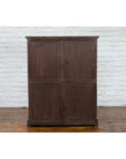 Vintage Chinese Tall Black Lacquered Elmwood Chest with Six Drawers-10. Asian & Chinese Furniture, Art, Antiques, Vintage Home Décor for sale at FEA Home