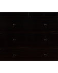 Vintage Chinese Tall Black Lacquered Elmwood Chest with Six Drawers-6. Asian & Chinese Furniture, Art, Antiques, Vintage Home Décor for sale at FEA Home