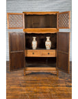 Chinese Qing Dynasty 19th Century Kitchen Cabinet with Quatrefoil Style Fretwork-3. Asian & Chinese Furniture, Art, Antiques, Vintage Home Décor for sale at FEA Home