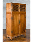 Chinese Qing Dynasty 19th Century Kitchen Cabinet with Quatrefoil Style Fretwork-13. Asian & Chinese Furniture, Art, Antiques, Vintage Home Décor for sale at FEA Home