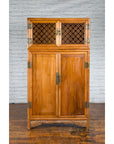 Chinese Qing Dynasty 19th Century Kitchen Cabinet with Quatrefoil Style Fretwork-2. Asian & Chinese Furniture, Art, Antiques, Vintage Home Décor for sale at FEA Home