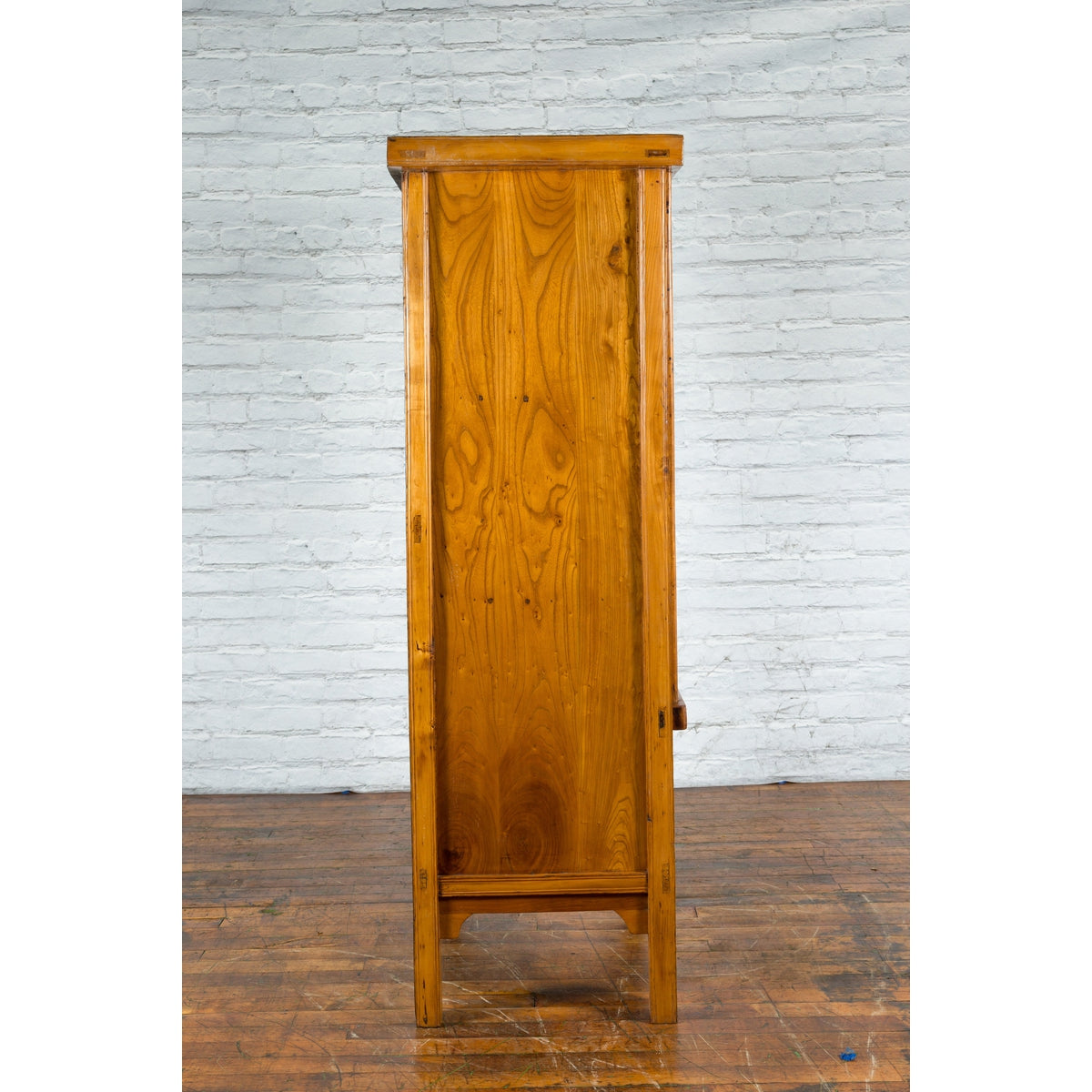 Chinese Qing Dynasty 19th Century Light Lacquer Cabinet with Doors and Drawers-14. Asian & Chinese Furniture, Art, Antiques, Vintage Home Décor for sale at FEA Home