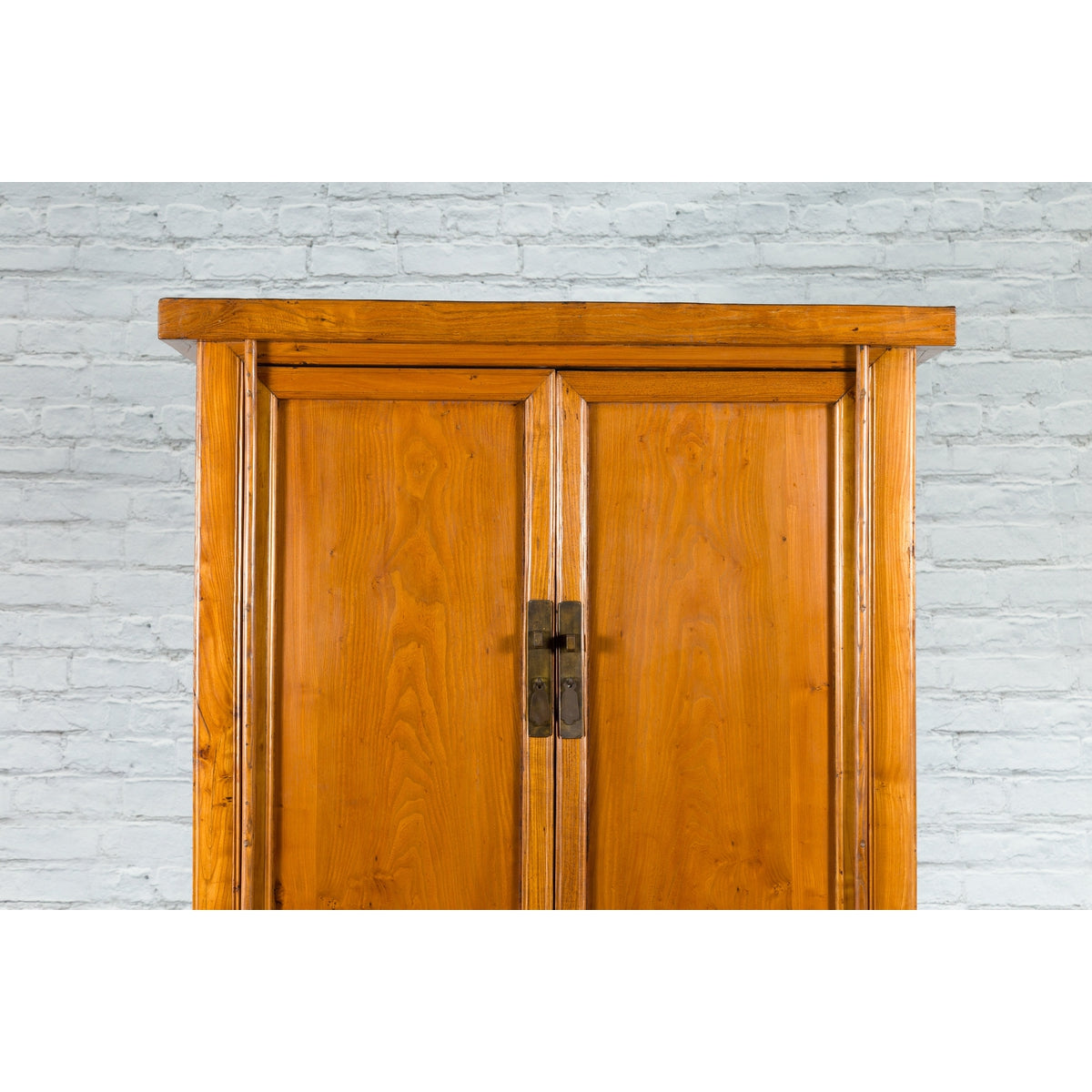Chinese Qing Dynasty 19th Century Light Lacquer Cabinet with Doors and Drawers-7. Asian & Chinese Furniture, Art, Antiques, Vintage Home Décor for sale at FEA Home