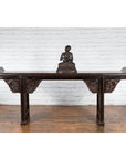 Bronze Lost Wax Sculpture Depicting a Praying Buddhist Monk with Offering Bowl-2. Asian & Chinese Furniture, Art, Antiques, Vintage Home Décor for sale at FEA Home