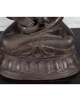 Bronze Lost Wax Sculpture Depicting a Praying Buddhist Monk with Offering Bowl-8. Asian & Chinese Furniture, Art, Antiques, Vintage Home Décor for sale at FEA Home