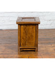 Chinese Early 20th Century Elmwood Bedside Cabinet with Weathered Patina-12. Asian & Chinese Furniture, Art, Antiques, Vintage Home Décor for sale at FEA Home