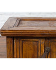 Chinese Early 20th Century Elmwood Bedside Cabinet with Weathered Patina-6. Asian & Chinese Furniture, Art, Antiques, Vintage Home Décor for sale at FEA Home