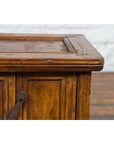 Chinese Early 20th Century Elmwood Bedside Cabinet with Weathered Patina-7. Asian & Chinese Furniture, Art, Antiques, Vintage Home Décor for sale at FEA Home
