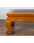 Qing Dynasty Chinese Shanxi Province Elmwood Coffee Table with Woven Rattan Top-7. Asian & Chinese Furniture, Art, Antiques, Vintage Home Décor for sale at FEA Home