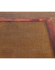Qing Dynasty Chinese 19th Century Dark Red Lacquer Coffee Table with Rattan Top-7. Asian & Chinese Furniture, Art, Antiques, Vintage Home Décor for sale at FEA Home