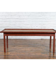 Vintage Thai Red Lacquered Faux Bamboo Coffee Table with Woven Rattan Top-13. Asian & Chinese Furniture, Art, Antiques, Vintage Home Décor for sale at FEA Home