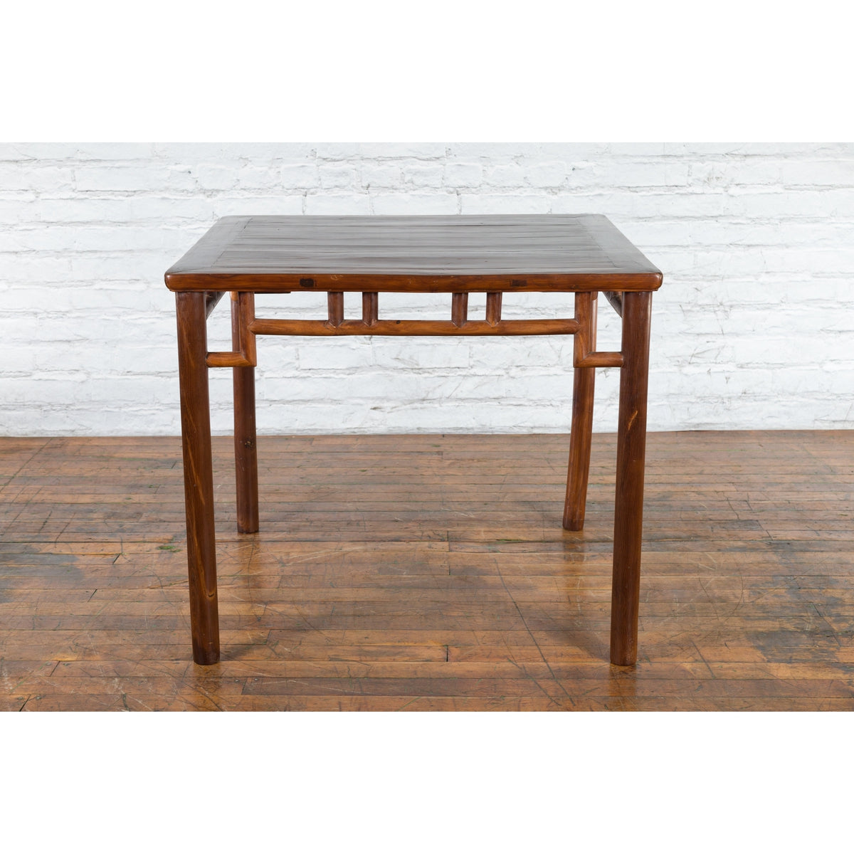 Chinese Qing Dynasty Period 19th Century Game Table with Humpback Stretchers-8. Asian & Chinese Furniture, Art, Antiques, Vintage Home Décor for sale at FEA Home