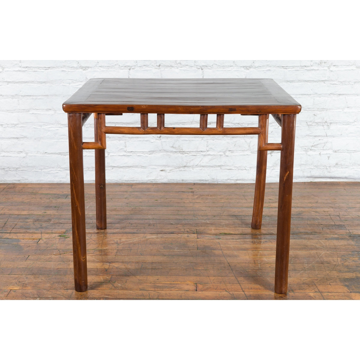 Chinese Qing Dynasty Period 19th Century Game Table with Humpback Stretchers-4. Asian & Chinese Furniture, Art, Antiques, Vintage Home Décor for sale at FEA Home