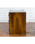 Korean 19th Century Brown Wood Side Cabinet with Black Iron Hardware-15. Asian & Chinese Furniture, Art, Antiques, Vintage Home Décor for sale at FEA Home