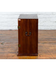 Chinese Qing Dynasty 19th Century Brown Elm Side Cabinet with Bronze Hardware-17. Asian & Chinese Furniture, Art, Antiques, Vintage Home Décor for sale at FEA Home