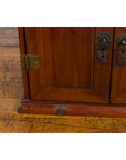 Chinese Qing Dynasty 19th Century Brown Elm Side Cabinet with Bronze Hardware-8. Asian & Chinese Furniture, Art, Antiques, Vintage Home Décor for sale at FEA Home
