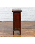 Chinese Qing Dynasty 19th Century Side Cabinet with Fretwork Shelf and Doors-10. Asian & Chinese Furniture, Art, Antiques, Vintage Home Décor for sale at FEA Home