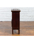 Chinese Qing Dynasty 19th Century Side Cabinet with Fretwork Shelf and Doors-12. Asian & Chinese Furniture, Art, Antiques, Vintage Home Décor for sale at FEA Home