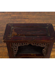 Chinese Qing Dynasty 19th Century Side Cabinet with Fretwork Shelf and Doors-13. Asian & Chinese Furniture, Art, Antiques, Vintage Home Décor for sale at FEA Home