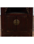 Chinese Qing Dynasty 19th Century Side Cabinet with Fretwork Shelf and Doors-9. Asian & Chinese Furniture, Art, Antiques, Vintage Home Décor for sale at FEA Home
