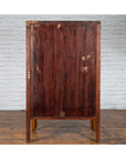 Chinese Qing Dynasty 19th Century Two-Toned Wooden Cabinet with Brass Hardware-15. Asian & Chinese Furniture, Art, Antiques, Vintage Home Décor for sale at FEA Home