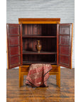 Chinese Qing Dynasty 19th Century Two-Toned Wooden Cabinet with Brass Hardware-2. Asian & Chinese Furniture, Art, Antiques, Vintage Home Décor for sale at FEA Home