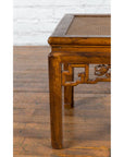 Chinese Qing Dynasty 19th Century Side Table with Rattan Top and Carved Apron-10. Asian & Chinese Furniture, Art, Antiques, Vintage Home Décor for sale at FEA Home