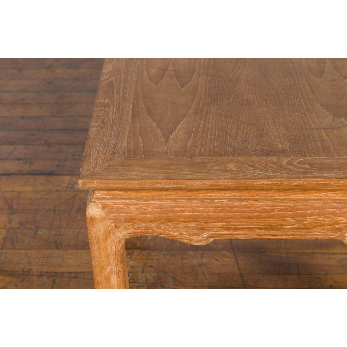 Vintage Thai Ming Style Low Drinks Table with Horsefoot Feet and Natural Patina-12. Asian & Chinese Furniture, Art, Antiques, Vintage Home Décor for sale at FEA Home