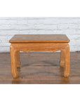 Vintage Thai Ming Style Low Drinks Table with Horsefoot Feet and Natural Patina-5. Asian & Chinese Furniture, Art, Antiques, Vintage Home Décor for sale at FEA Home