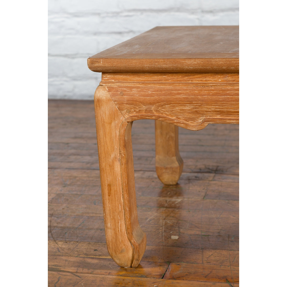 Vintage Thai Ming Style Low Drinks Table with Horsefoot Feet and Natural Patina-8. Asian & Chinese Furniture, Art, Antiques, Vintage Home Décor for sale at FEA Home