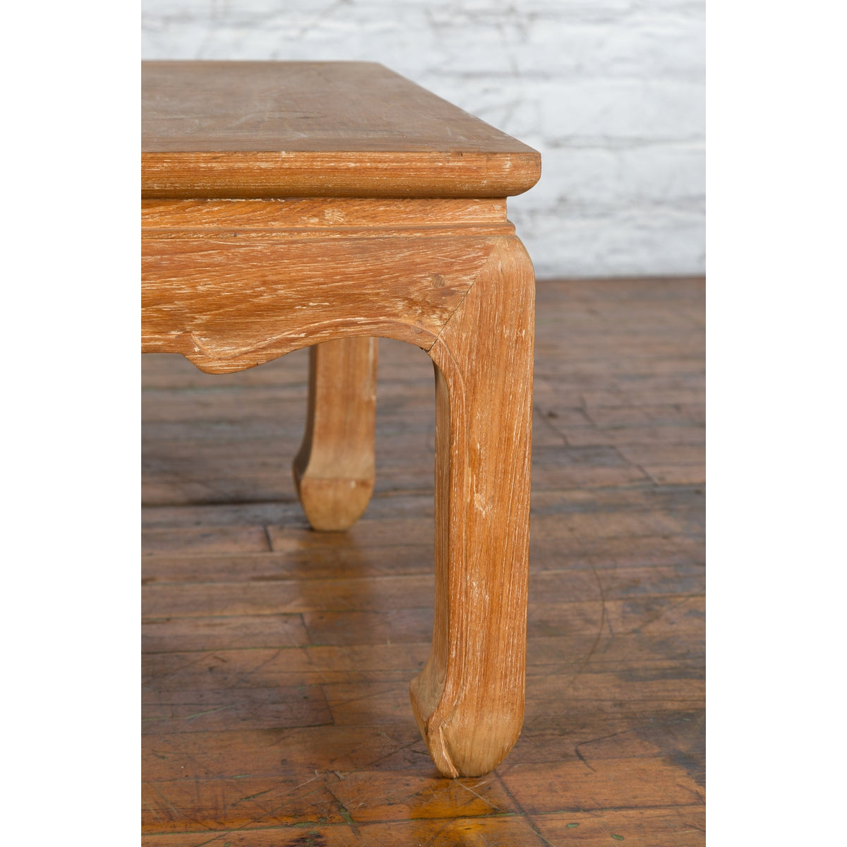 Vintage Thai Ming Style Low Drinks Table with Horsefoot Feet and Natural Patina-9. Asian & Chinese Furniture, Art, Antiques, Vintage Home Décor for sale at FEA Home