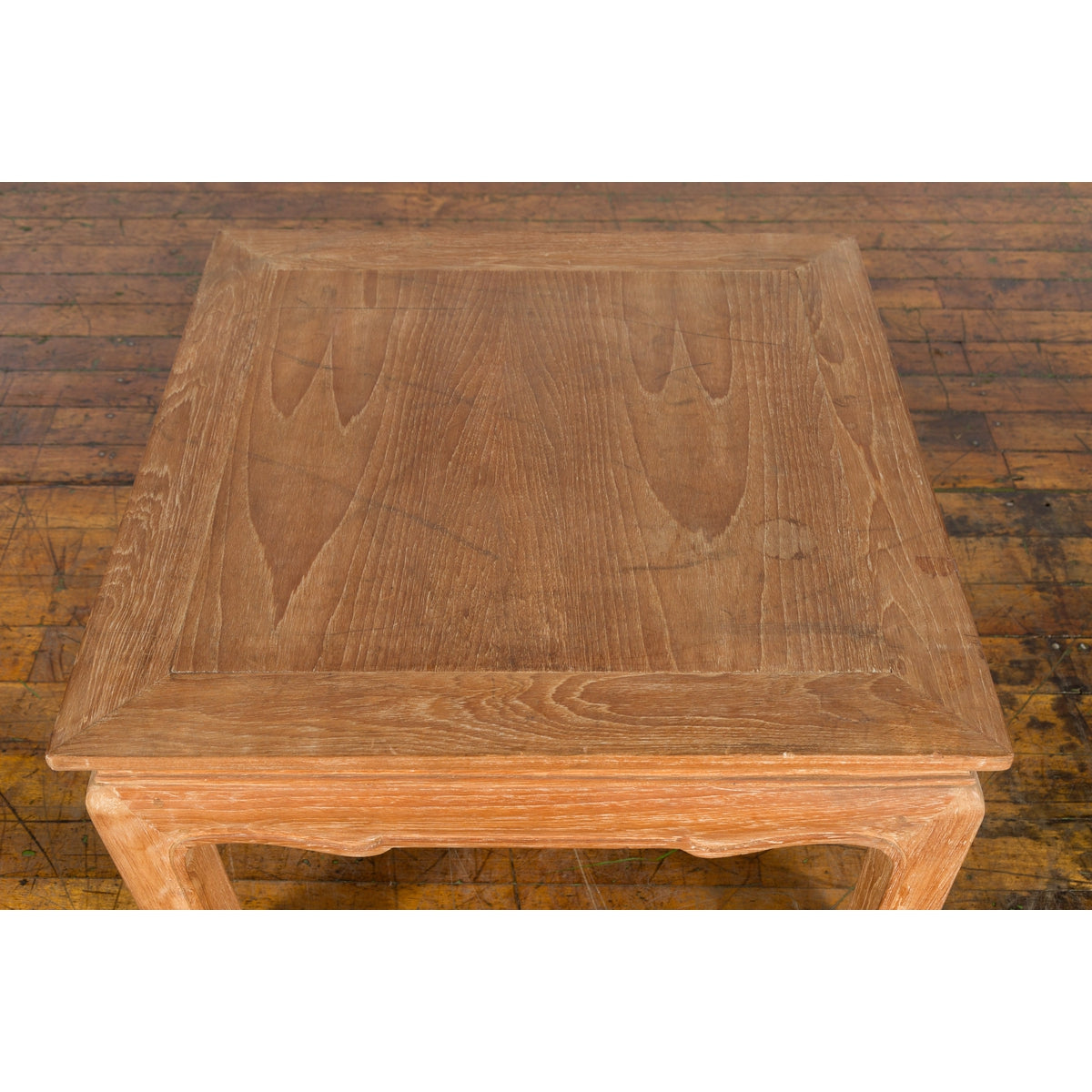 Vintage Thai Ming Style Low Drinks Table with Horsefoot Feet and Natural Patina-11. Asian & Chinese Furniture, Art, Antiques, Vintage Home Décor for sale at FEA Home