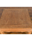 Vintage Thai Ming Style Low Drinks Table with Horsefoot Feet and Natural Patina-11. Asian & Chinese Furniture, Art, Antiques, Vintage Home Décor for sale at FEA Home