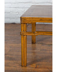 Chinese Early 20th Century Light Brown Low Side Table with Humpback Stretchers-7. Asian & Chinese Furniture, Art, Antiques, Vintage Home Décor for sale at FEA Home