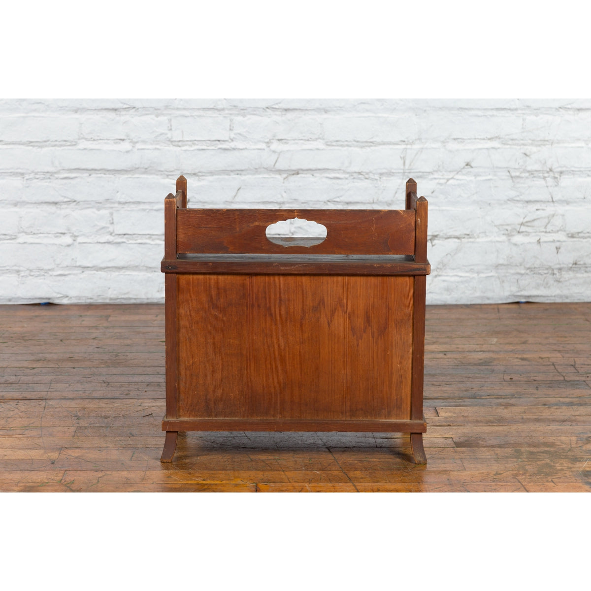 Javanese Vintage Side Cabinet with Latticed Bamboo Sliding Doors and Gallery-15. Asian & Chinese Furniture, Art, Antiques, Vintage Home Décor for sale at FEA Home