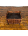 Javanese Vintage Side Cabinet with Latticed Bamboo Sliding Doors and Gallery-6. Asian & Chinese Furniture, Art, Antiques, Vintage Home Décor for sale at FEA Home
