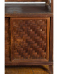 Javanese Vintage Side Cabinet with Latticed Bamboo Sliding Doors and Gallery-12. Asian & Chinese Furniture, Art, Antiques, Vintage Home Décor for sale at FEA Home
