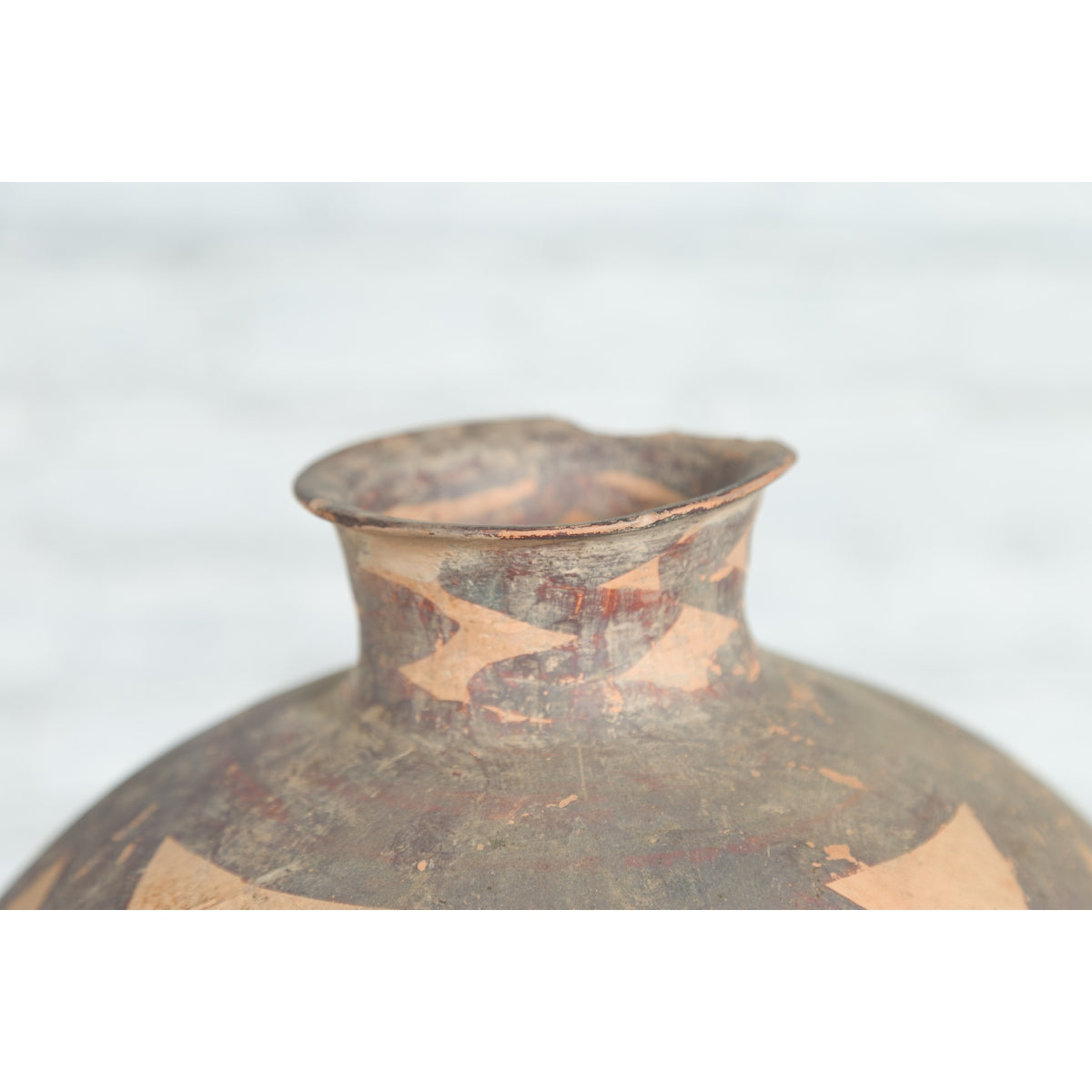 Chinese Neolithic Period 4000 BC Terracotta Storage Jar with Geometric Décor-14. Asian & Chinese Furniture, Art, Antiques, Vintage Home Décor for sale at FEA Home