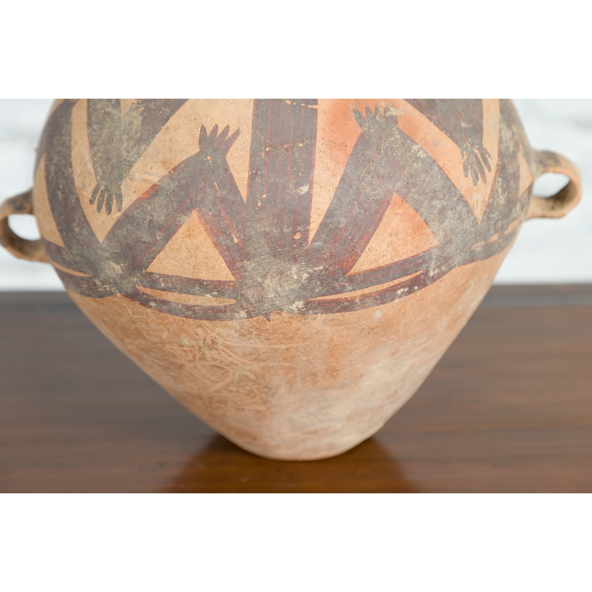 Chinese Neolithic Period 4000 BC Terracotta Storage Jar with Geometric Décor-11. Asian & Chinese Furniture, Art, Antiques, Vintage Home Décor for sale at FEA Home