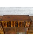 Japanese 19th Century Zebra Wood Tansu Chest with Sliding Doors and Open Shelves-14. Asian & Chinese Furniture, Art, Antiques, Vintage Home Décor for sale at FEA Home